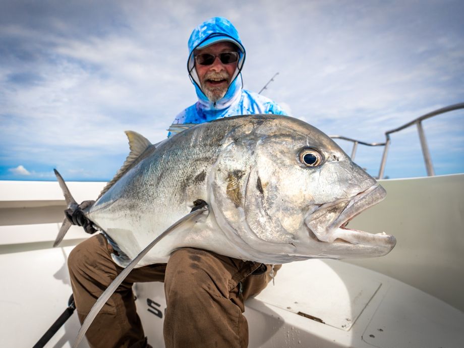 The most popular recent Giant trevally catch on Fishbrain